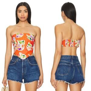 Rays for Days Ivy Top‎ Medium Tropical Hawaii Spring Summer Floral Maximalist